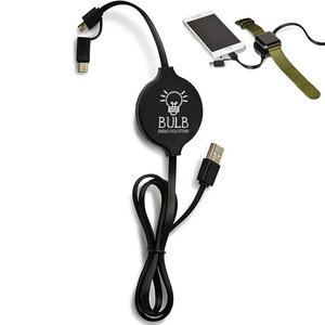 Duo Wireless Charging Pad w/ Integrated Charging Cable