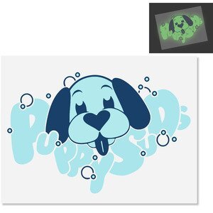 Custom Glow-in-the-Dark Temporary Tattoo, 4" x 6"