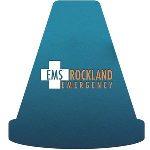 Safety Cone Pulpboard Coaster w/ Full Color Imprint, 80 pt.