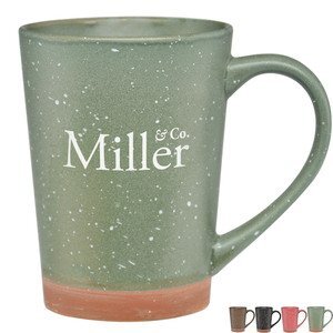 Hearth Speckle Design Terra Cotta Bottom Ceramic Mug, 16oz.