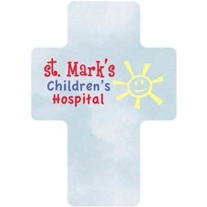 Cross Pulpboard Coaster w/ Full Color Imprint, 80 pt.