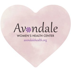 Heart Pulpboard Coaster w/ Full Color Imprint, 80 pt.