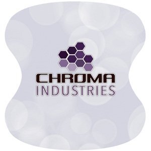 Hourglass Pulpboard Coaster w/ Full Color Imprint, 80 pt.