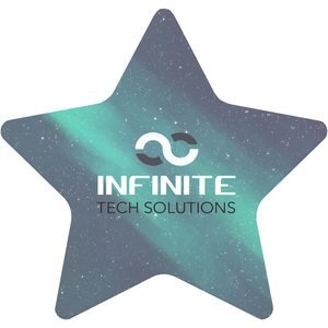 Star Pulpboard Coaster w/ Full Color Imprint, 80 pt.