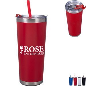 All Season Vacuum Tumbler w/ Straw, 20oz.