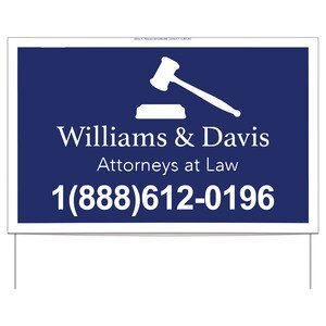 Double-Sided Yard Sign with Frame, 14-1/2" x 23"