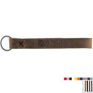 Hayward Leather Wrist Keychain w/ Metal Split Ring