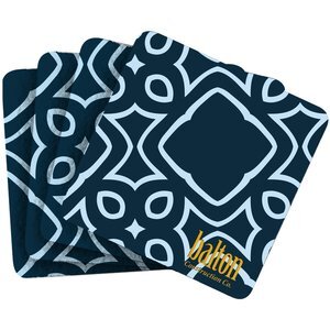 Kings Recycled Dye-Sublimated Felt Coasters, Set of 4