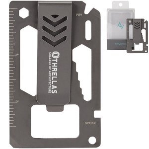 Bridger 9-In-1 Laser Engraved Money Clip Multitool