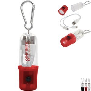 Three in One Charging Cable w/ Flashlight Case