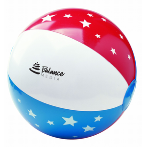 Patriotic Stars & Stripes Beach Ball, 16"