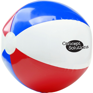 Patriotic Red, White & Blue Beach Ball, 16"