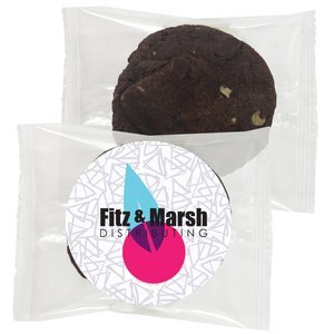 Gourmet Double Chocolate Walnut Cookie, Individually Wrapped