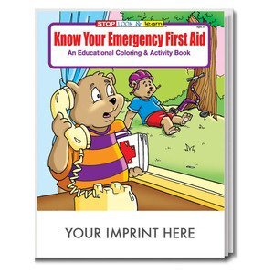 Custom Coloring Books - Freddy the 1st Aid Frog - Add Your Imprint