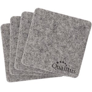 Linden Recycled Felt Coasters, Set of 4