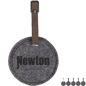 Juniper Recycled Felt Round Luggage Tag