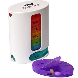 Rainbow 7-Day Stacking Pill Organizer