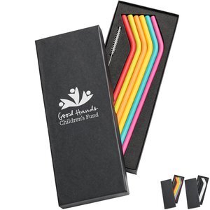 Savor 6-Piece Silicone Straw Set