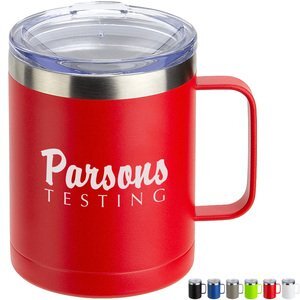 Ceva Copper-Lined Powder Coated Insulated Mug, 14oz.