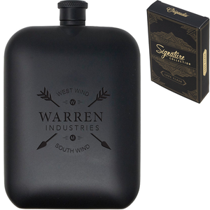 Signature Collection Luxe Stainless Steel Flask, 6oz.