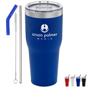 Basecamp® K2 Vacuum Insulated Tumbler w/ Stainless Steel Straw, 30oz.