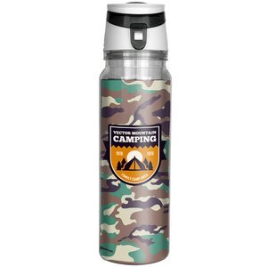 Trendy Camo Insert Bottle, 18oz.