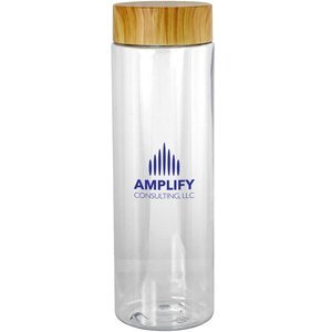 Bamboo Lid Water Bottle, 24oz.