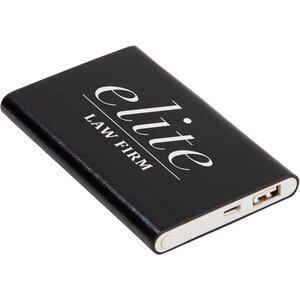 Regent Faux Leather Power Bank, 4000mAh