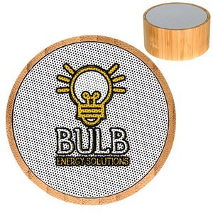 Bamboo Wireless Hockey Puck Bluetooth Speaker
