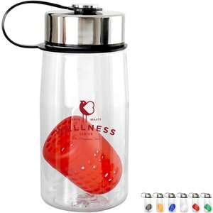 Metal Lanyard Lid Bottle w/ Colorful Floating Infuser, 18oz.