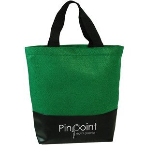 Heavy Velvet Non-Woven & Leatherette Tote