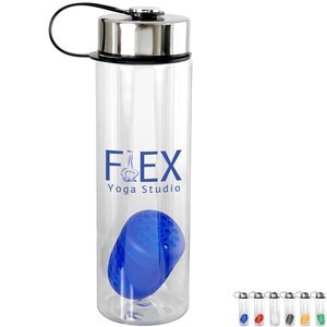 Metal Lanyard Lid Bottle w/ Colorful Floating Infuser, 24oz.