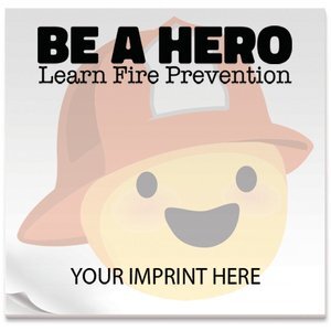 BIC® Adhesive 25 Sheet Notepad, Be A Hero, 3" x 3"