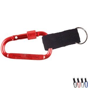 Carabiner Strap Key Chain w/ Secured Screw