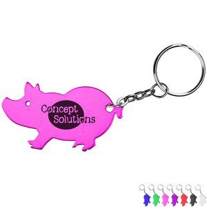 Advertising Pig Shaped Key Rings