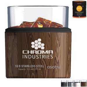 Asobu® Stainless Steel On the Rocks Kuzie & Old Fashioned Glass, 10.5oz.