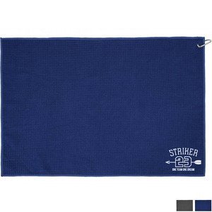 Waffle Microfiber Golf Towel, 16" x 24"