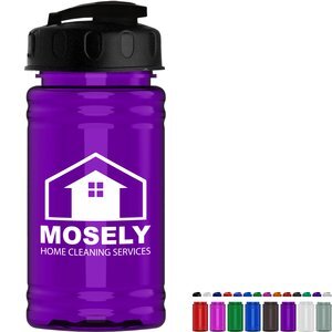 Mini rPET UpCycle Sports Bottle w/ USA Flip Lid, 16oz.