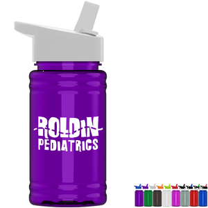 Mini rPET UpCycle Sports Bottle w/ Flip Straw Lid, 16oz.