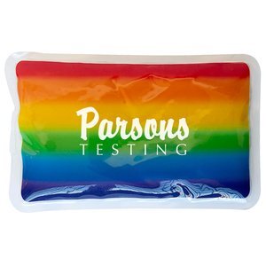 Rainbow Rectangle Gel Beads Hot & Cold Pack