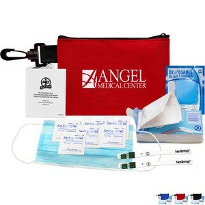 Flu First Aid Kit in Pouch, 12 pieces