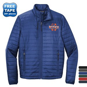 Port Authority® Packable Polyester Men's Puffy Jacket