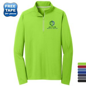 Sport-Tek® Sport-Wick® Textured Men's 1/4 Zip Pullover
