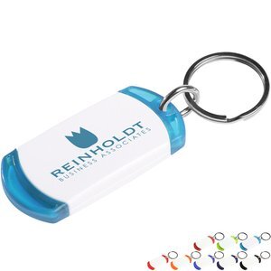 On the Edge Two Toned Key Tag