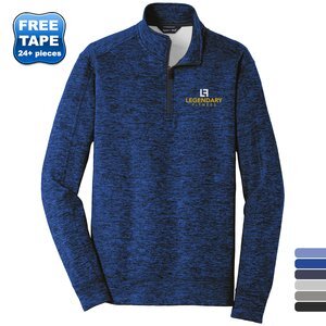 Sport-Tek® PosiCharge® Electric Heather Fleece Men's 1/4 Zip Pullover
