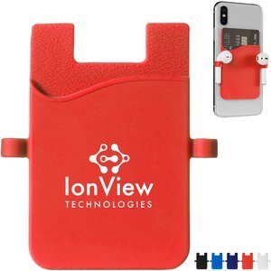 Silicone Smartphone Pocket with Earbud Loops