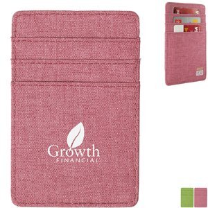 Heathered RFID Wallet with 6 Card Pockets