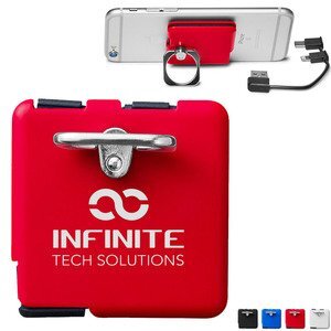 Square Charging Cable and Phone Stand