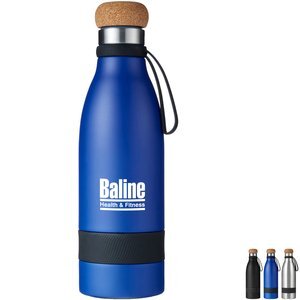 Double Wall Vacuum Bottle with Cork Lid, 19oz.