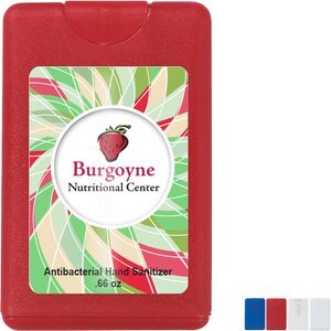 Antibacterial Card Shape Hand Sanitizer, .66oz.